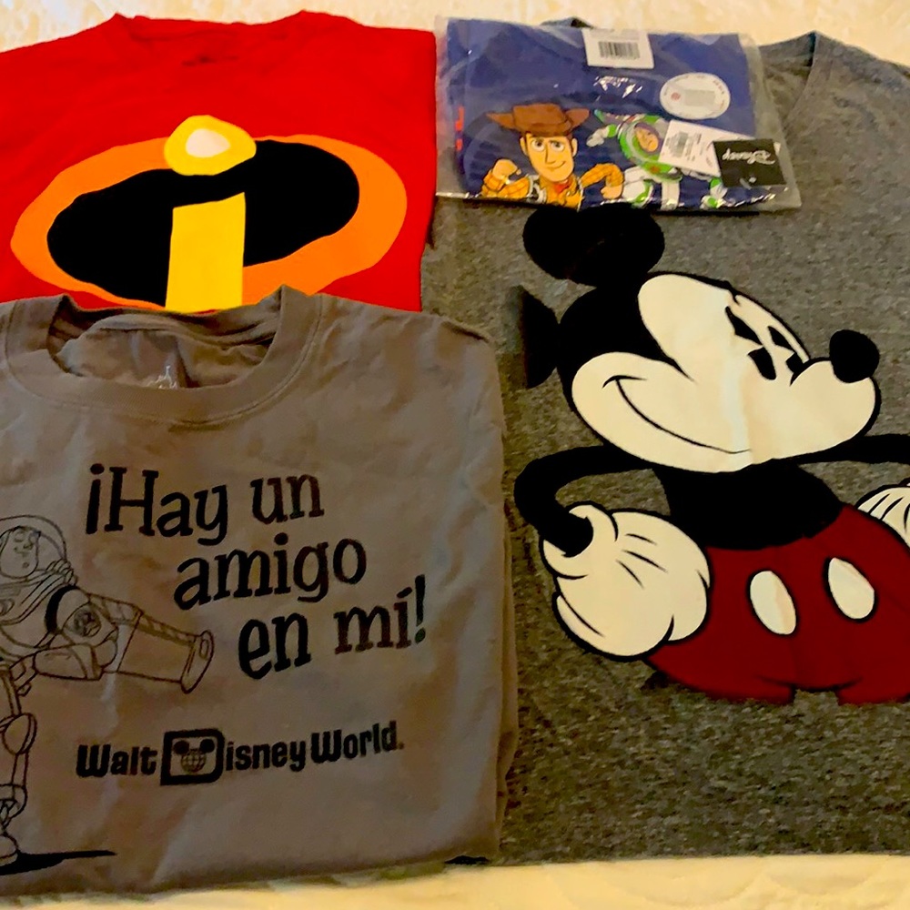 Disney shirt bundle (4 shirts total)